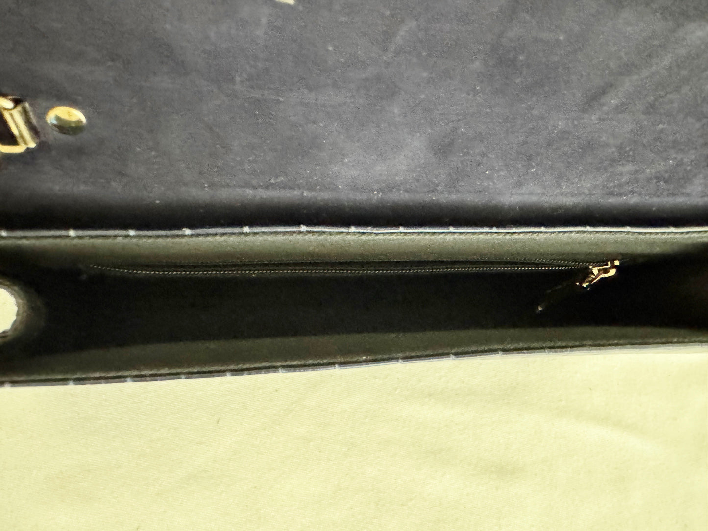 L.K. Bennett Faux Croc Clutch