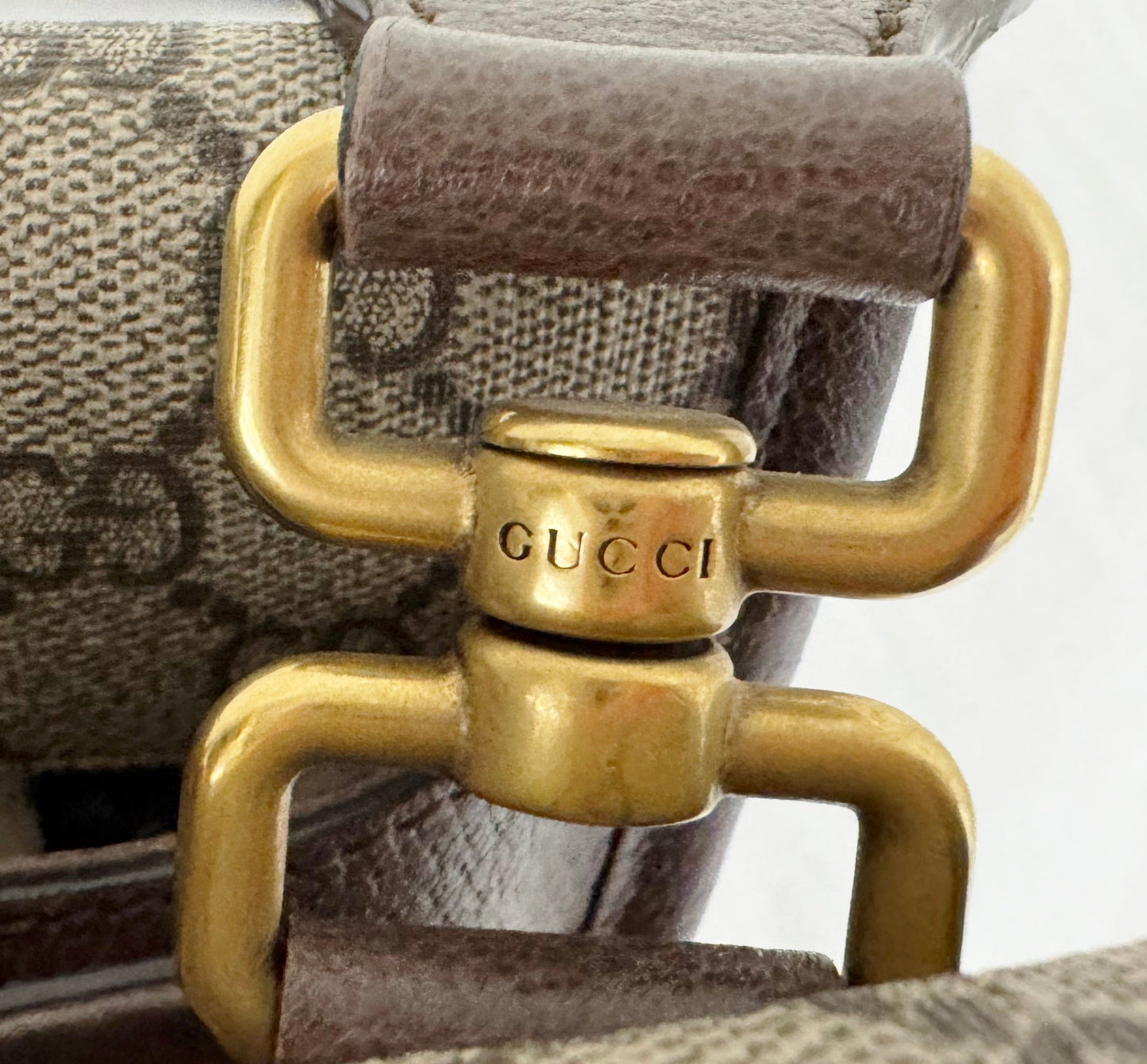 Vintage Gucci Double Flap Messenger Bag