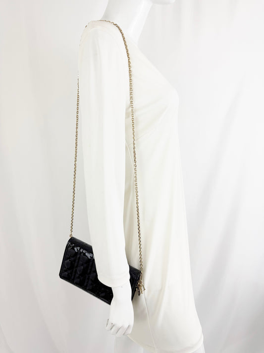Lady Dior Pouch with Removable Chain Strap