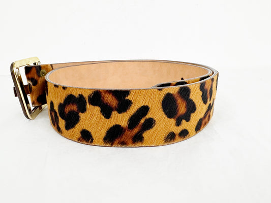 Brave Leopard Print Belt Size 34