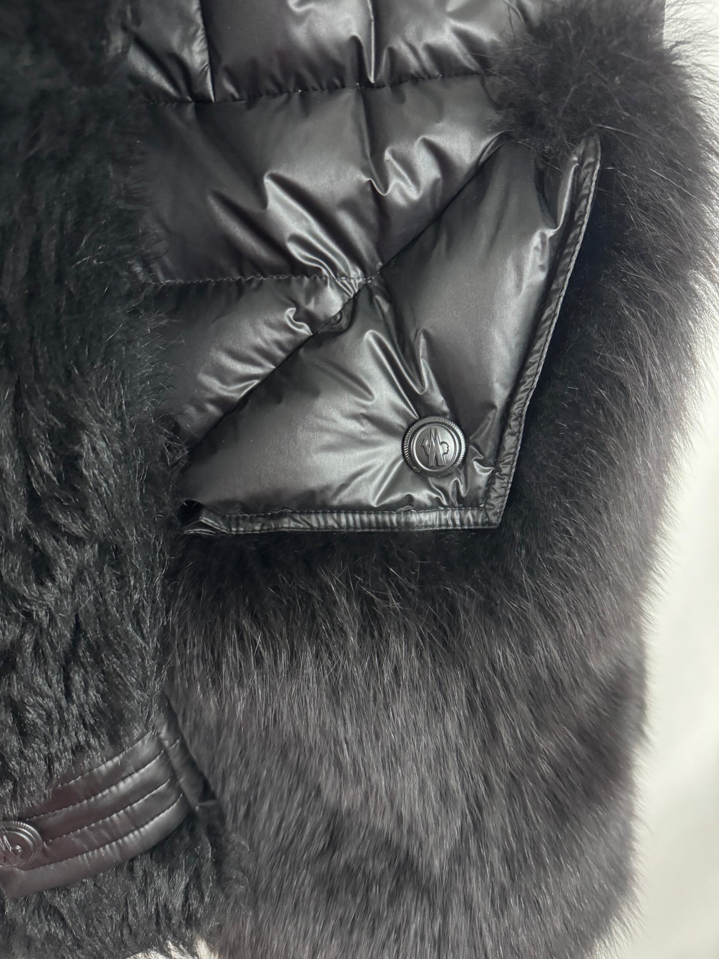 Moncler Puffer and Fur Vest/Coat Size XS