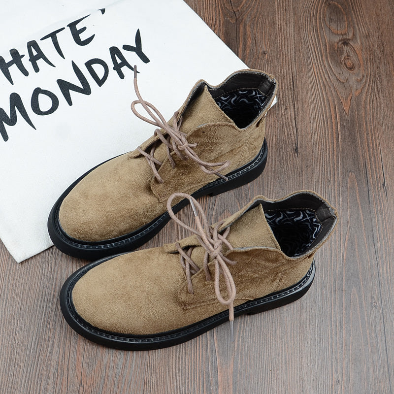 Bottes Rétro Suède Hautes – Confort & Caractère