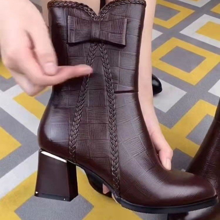 Bottes Martin à nœud pour dames, personnalité de la mode