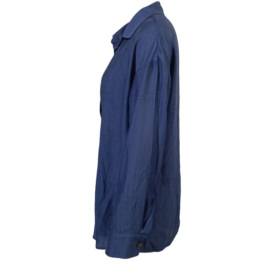 Women's Solid Color Loose, Comfortable, Simple And Versatile Lapel Long Sleeved Shirt Top