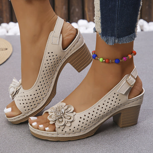 Sandales à Talons Hauts Grandes Tailles – Décontractées,