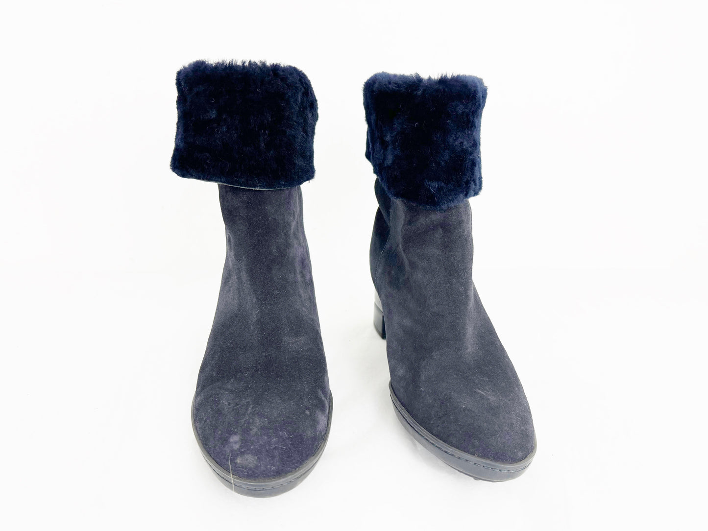 Salvatore Ferragamo Shearling Lined Boots Size 7