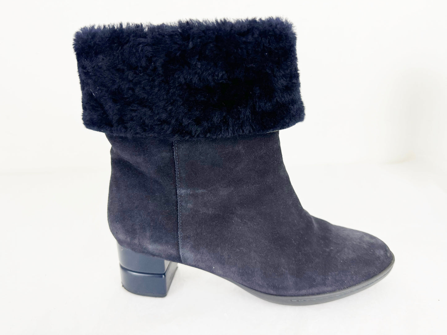 Salvatore Ferragamo Shearling Lined Boots Size 7