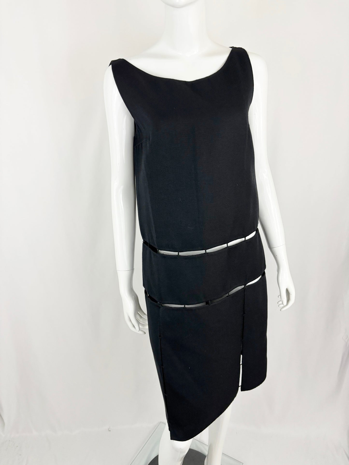 Prada Cut Out Wool Dress Size M