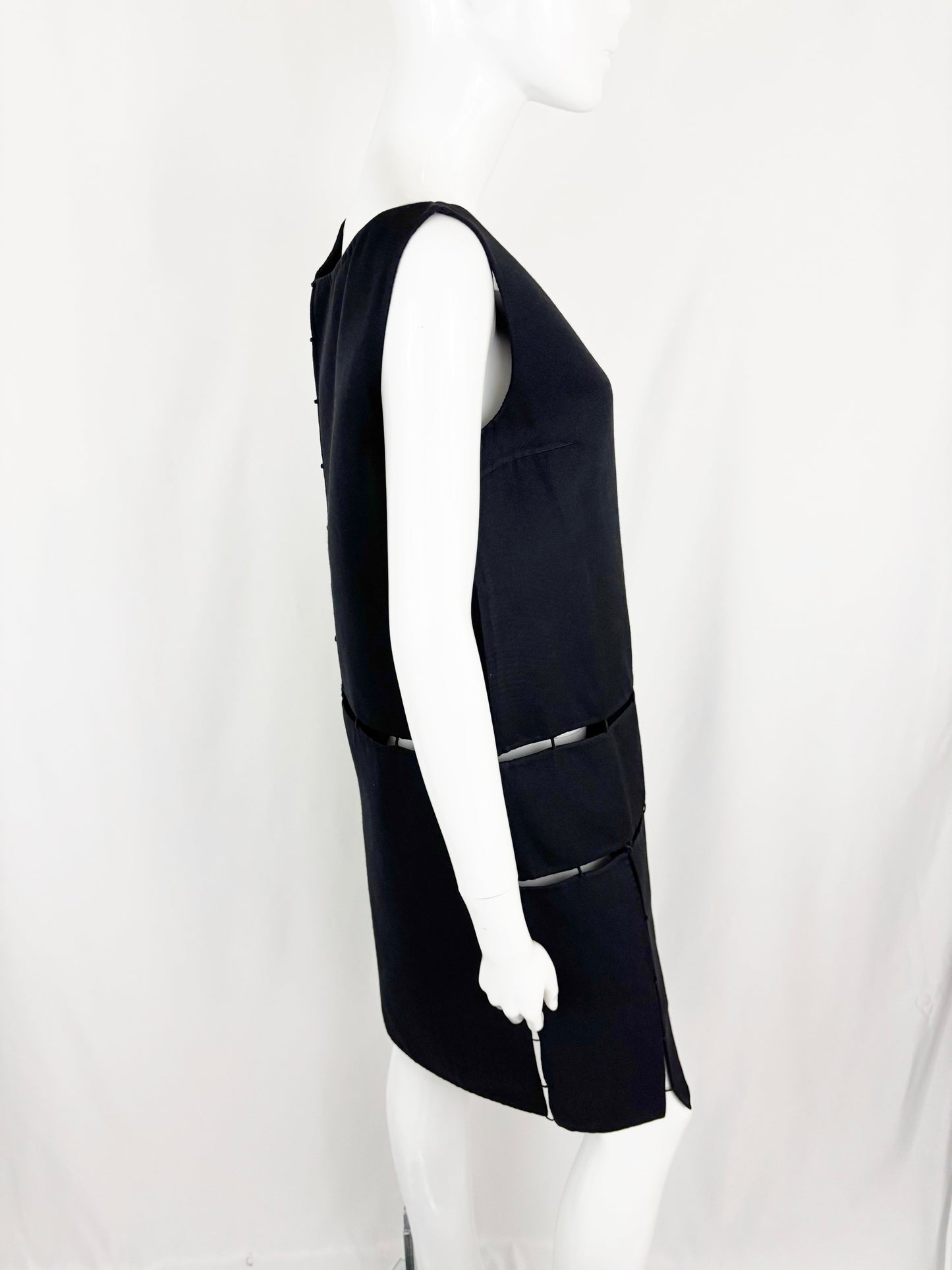 Prada Cut Out Wool Dress Size M