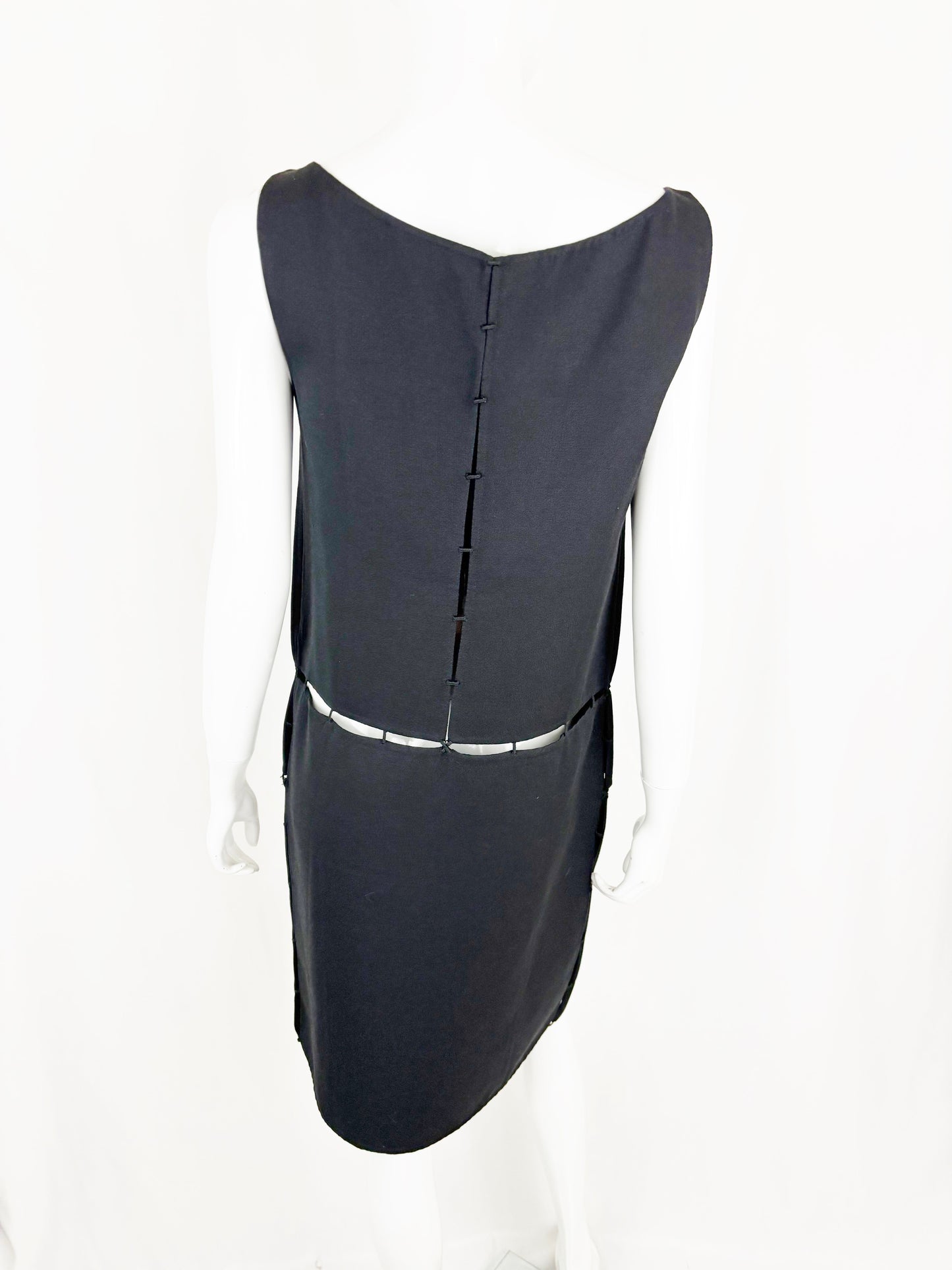 Prada Cut Out Wool Dress Size M