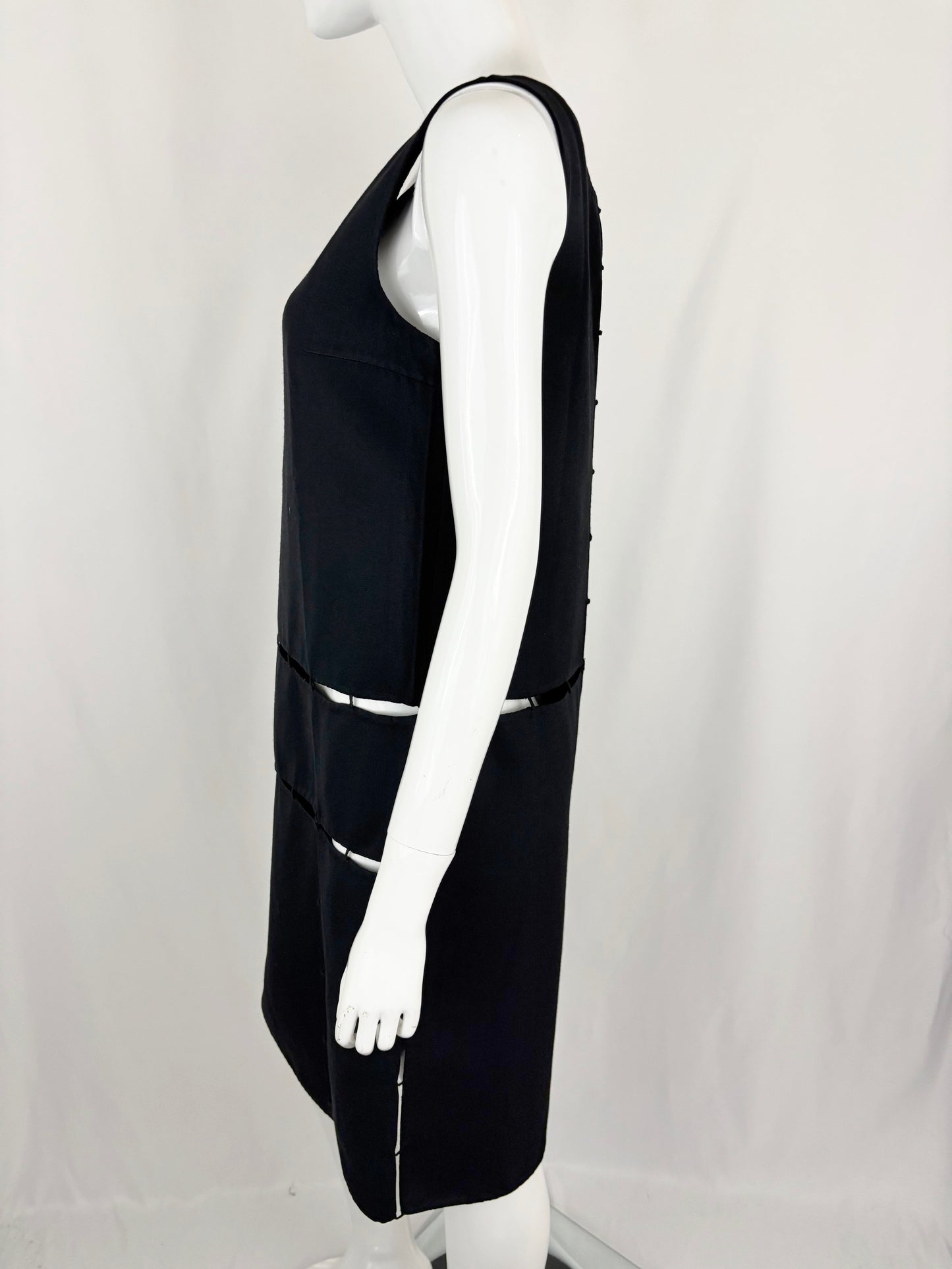 Prada Cut Out Wool Dress Size M