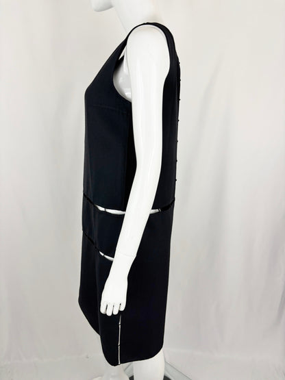 Prada Cut Out Wool Dress Size M