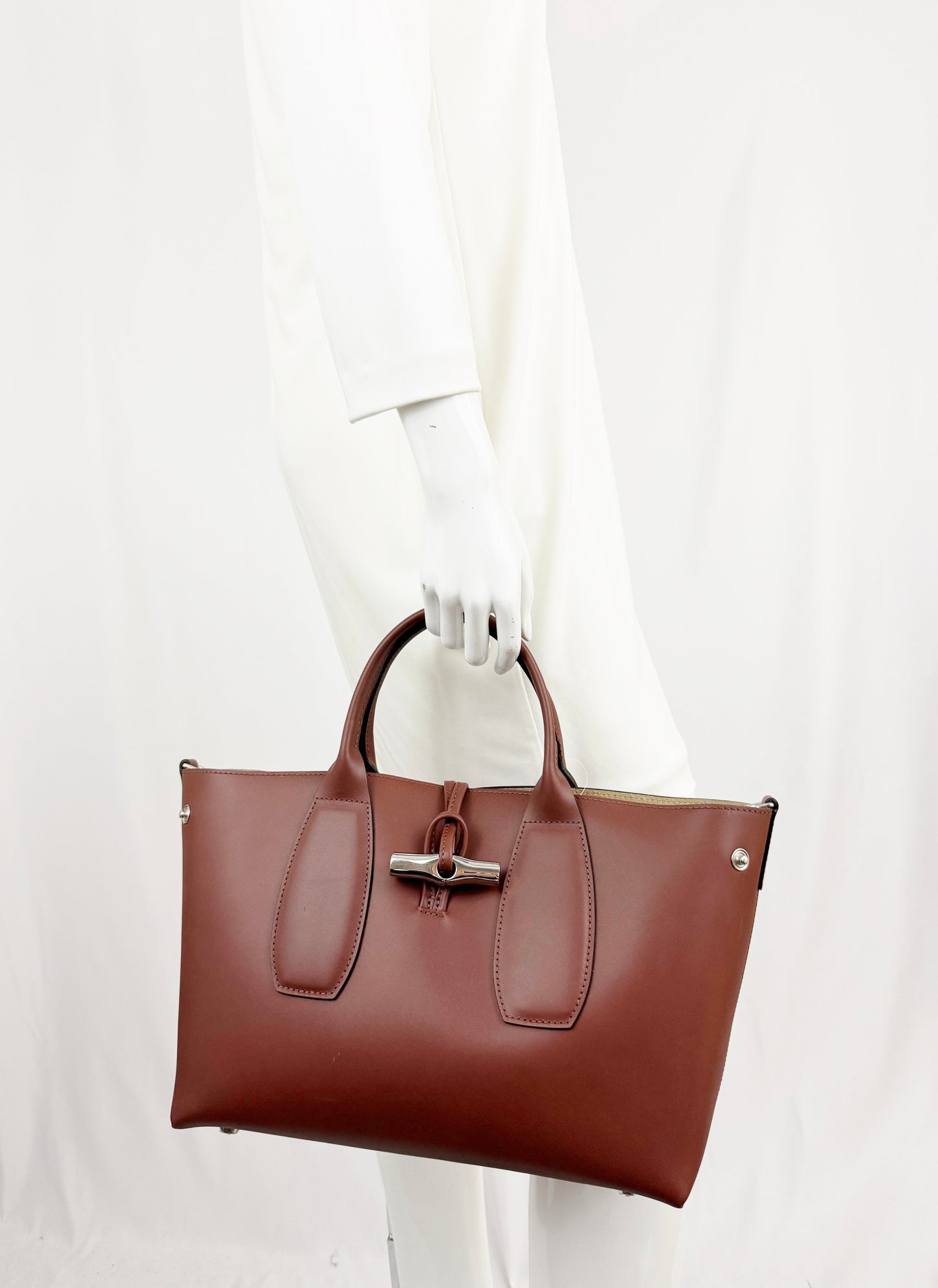 Longchamp Roseau Leather Tote