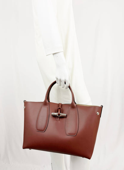Longchamp Roseau Leather Tote