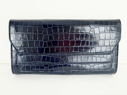 L.K. Bennett Faux Croc Clutch