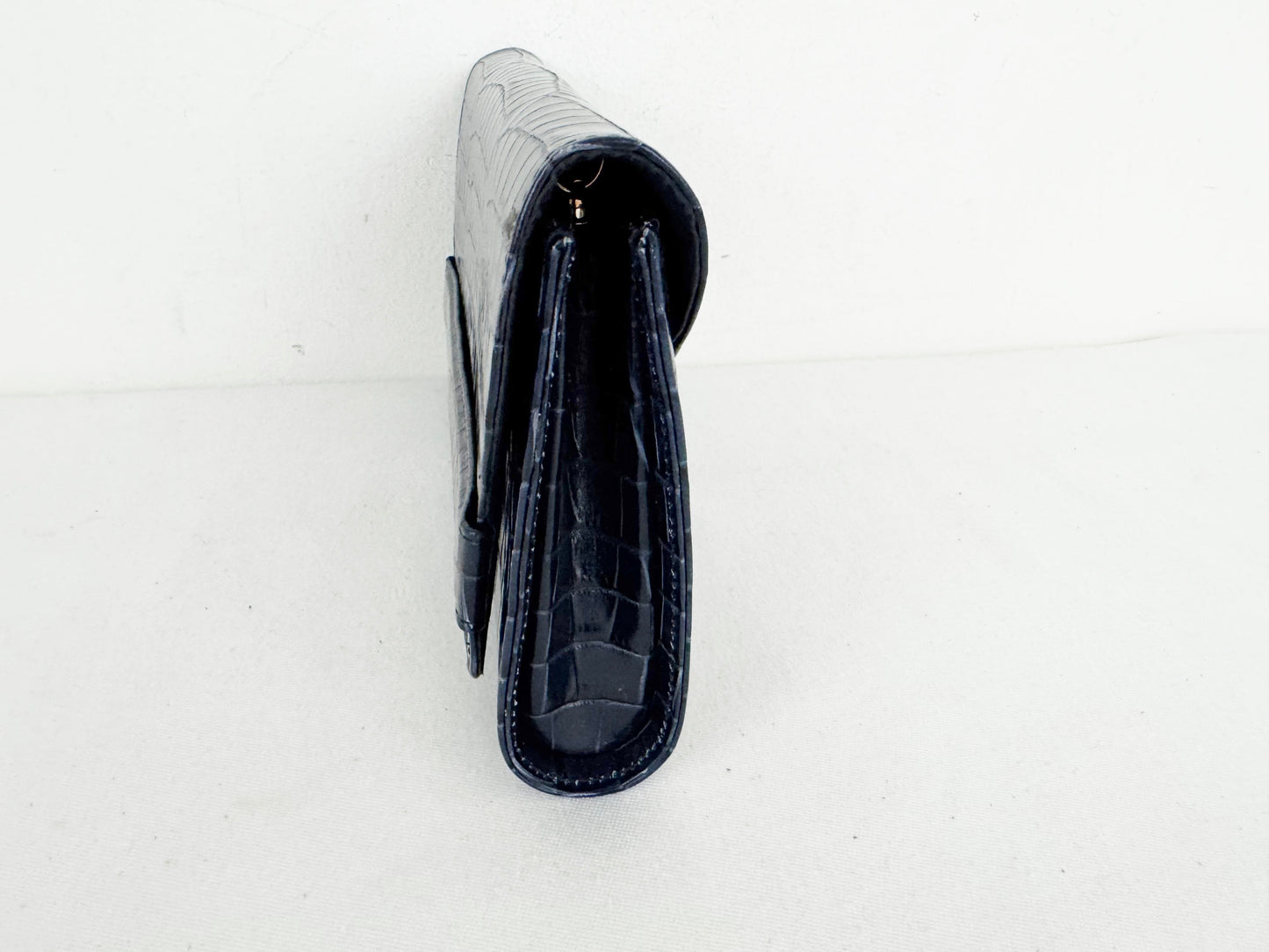 L.K. Bennett Faux Croc Clutch