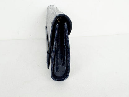 L.K. Bennett Faux Croc Clutch