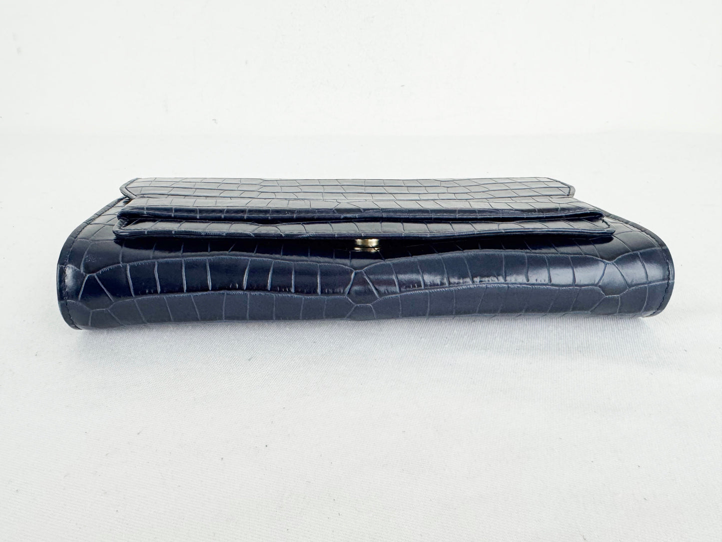 L.K. Bennett Faux Croc Clutch