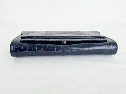 L.K. Bennett Faux Croc Clutch