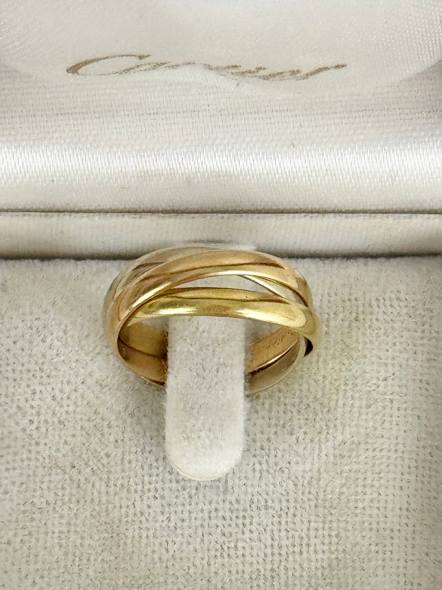 Cartier Tri-Color Trinity Ring Size 4