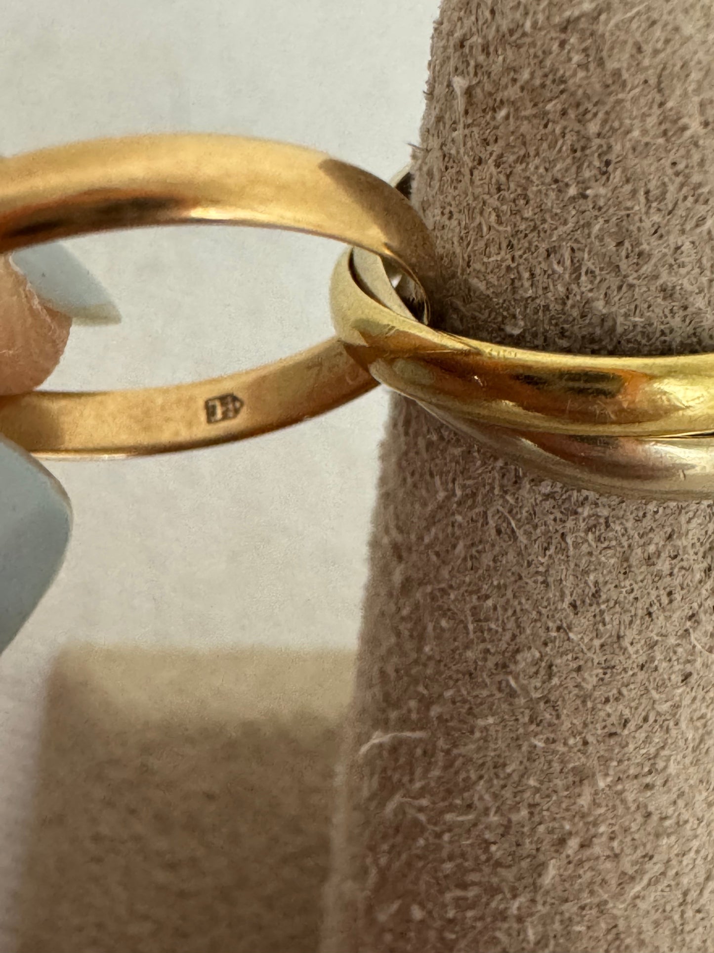 Cartier Tri-Color Trinity Ring Size 4