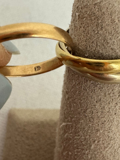 Cartier Tri-Color Trinity Ring Size 4