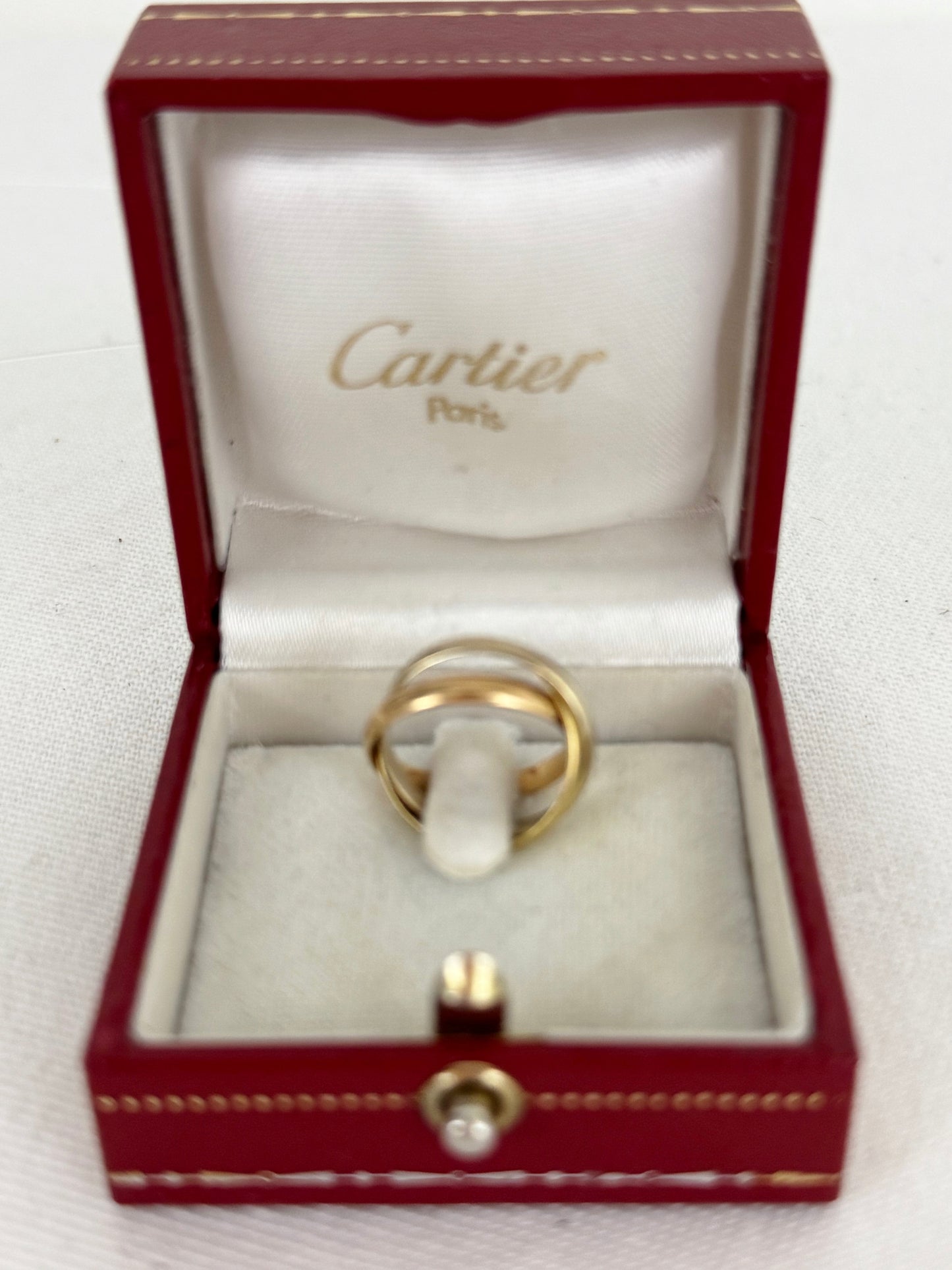 Cartier Tri-Color Trinity Ring Size 4