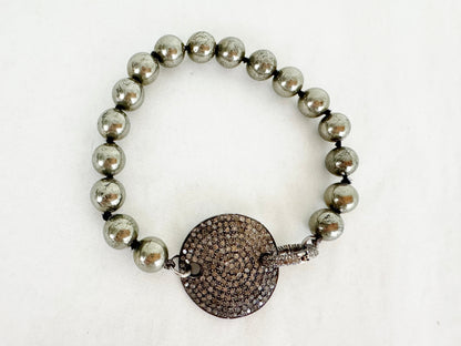 Pave Diamond Ball Bracelet
