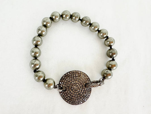 Pave Diamond Ball Bracelet