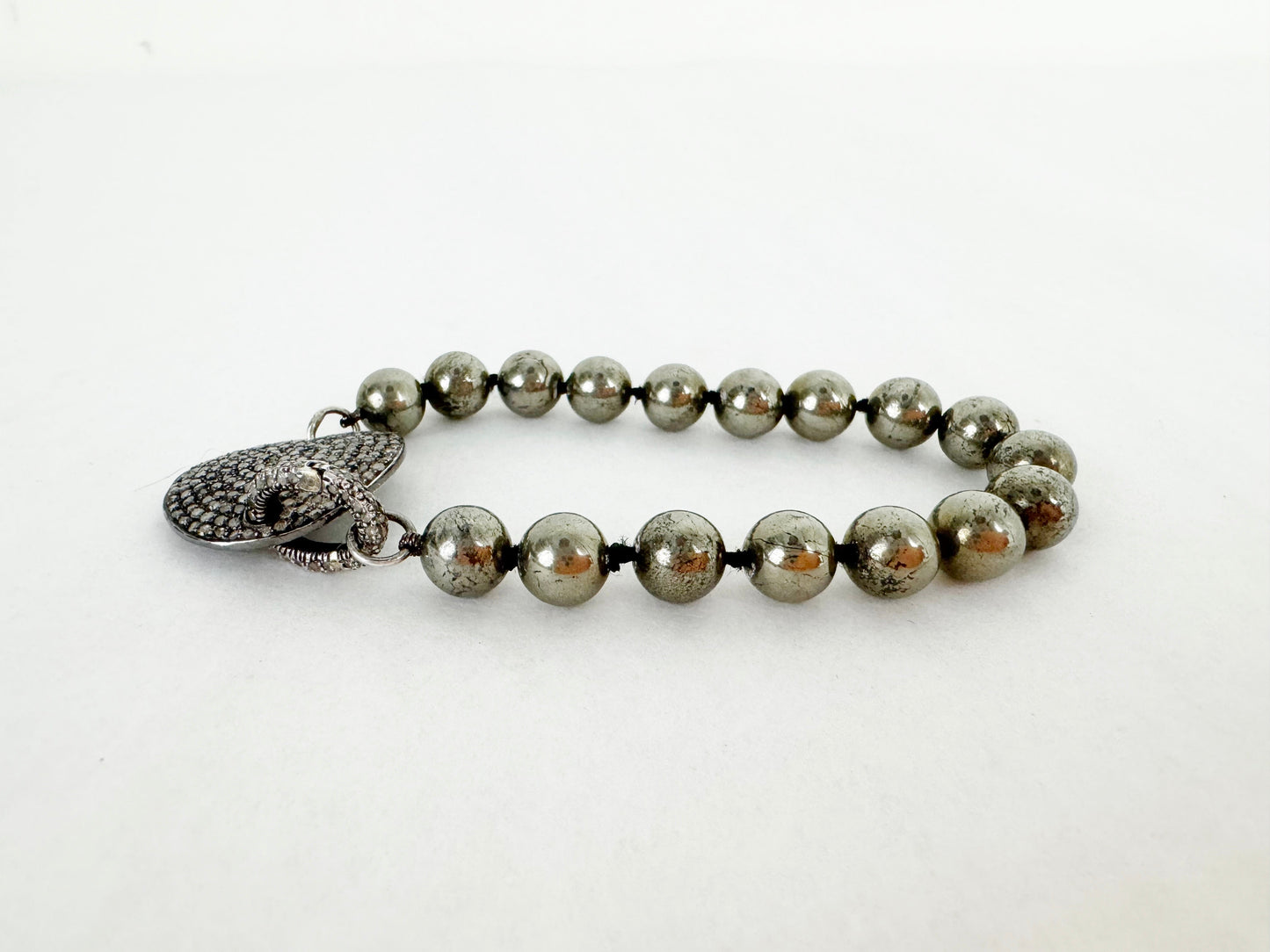 Pave Diamond Ball Bracelet