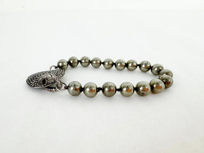 Pave Diamond Ball Bracelet