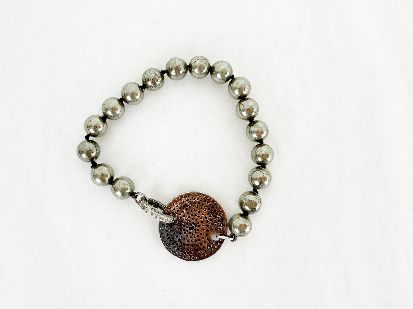 Pave Diamond Ball Bracelet