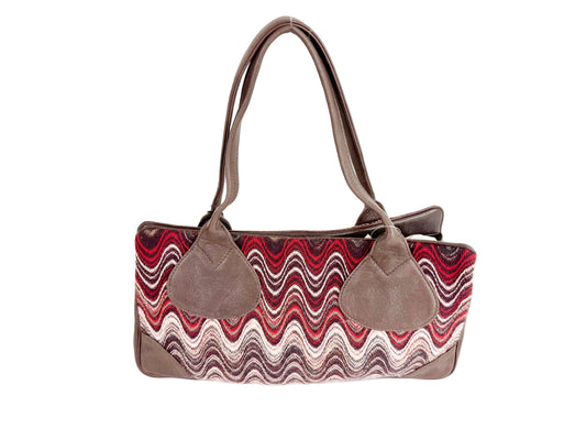 NEW Missoni with Leather Trim Shoulder Bag