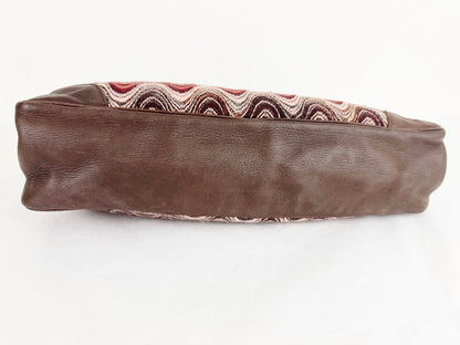NEW Missoni with Leather Trim Shoulder Bag