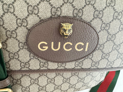 Vintage Gucci Double Flap Messenger Bag