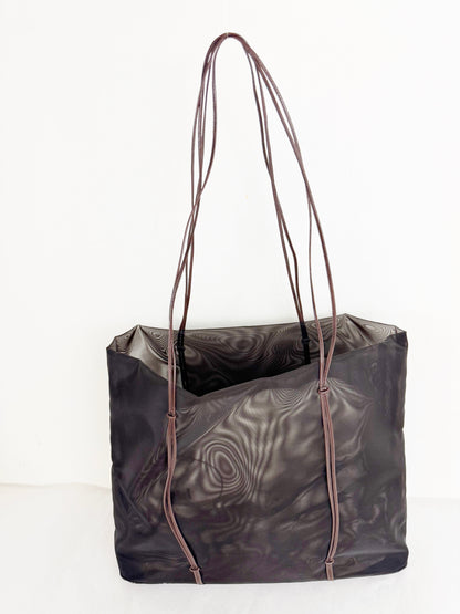 Prada Mesh w/Leather Trim Tote