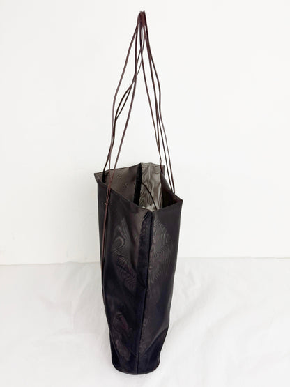 Prada Mesh w/Leather Trim Tote