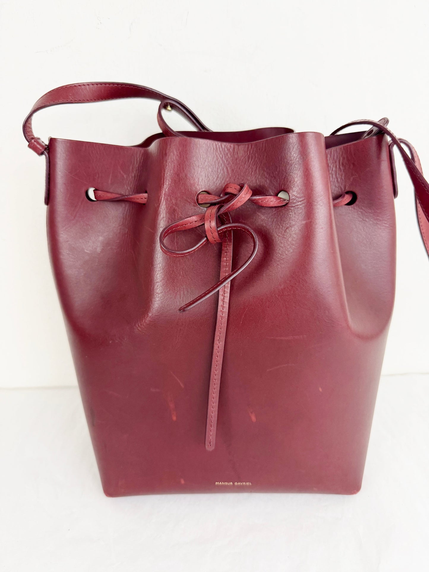 Mansur Gavriel Leather Bucket Bag