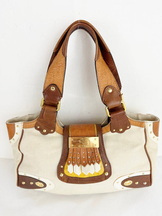 Etro Canvas Shoulder Bag
