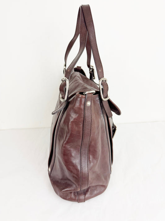 NEW Tod's Leather Tote Messenger With Strap