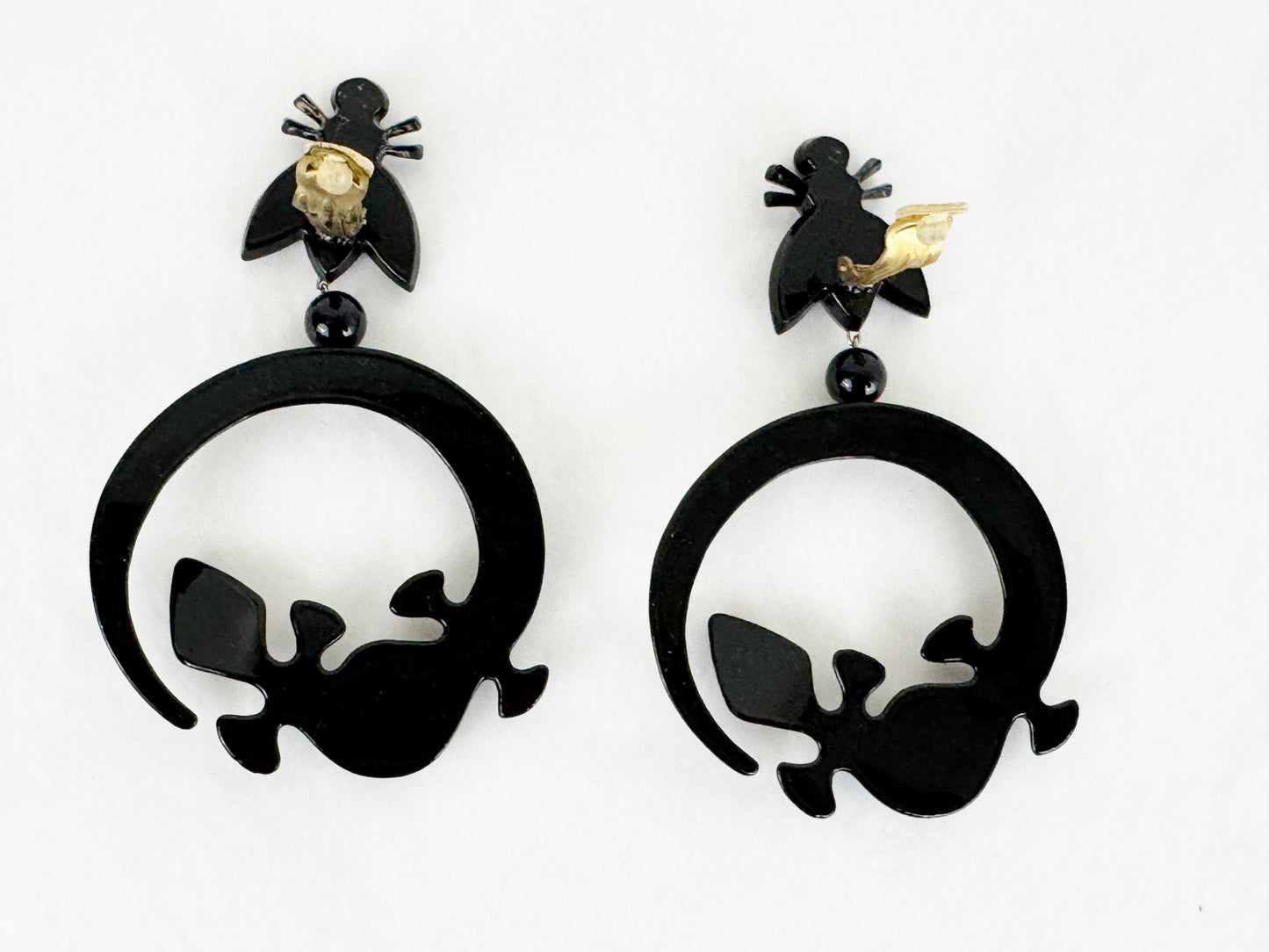 Isabel Canovas Fly/Lizard Earrings