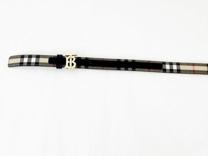 NEW Burberry Check Belt Size M