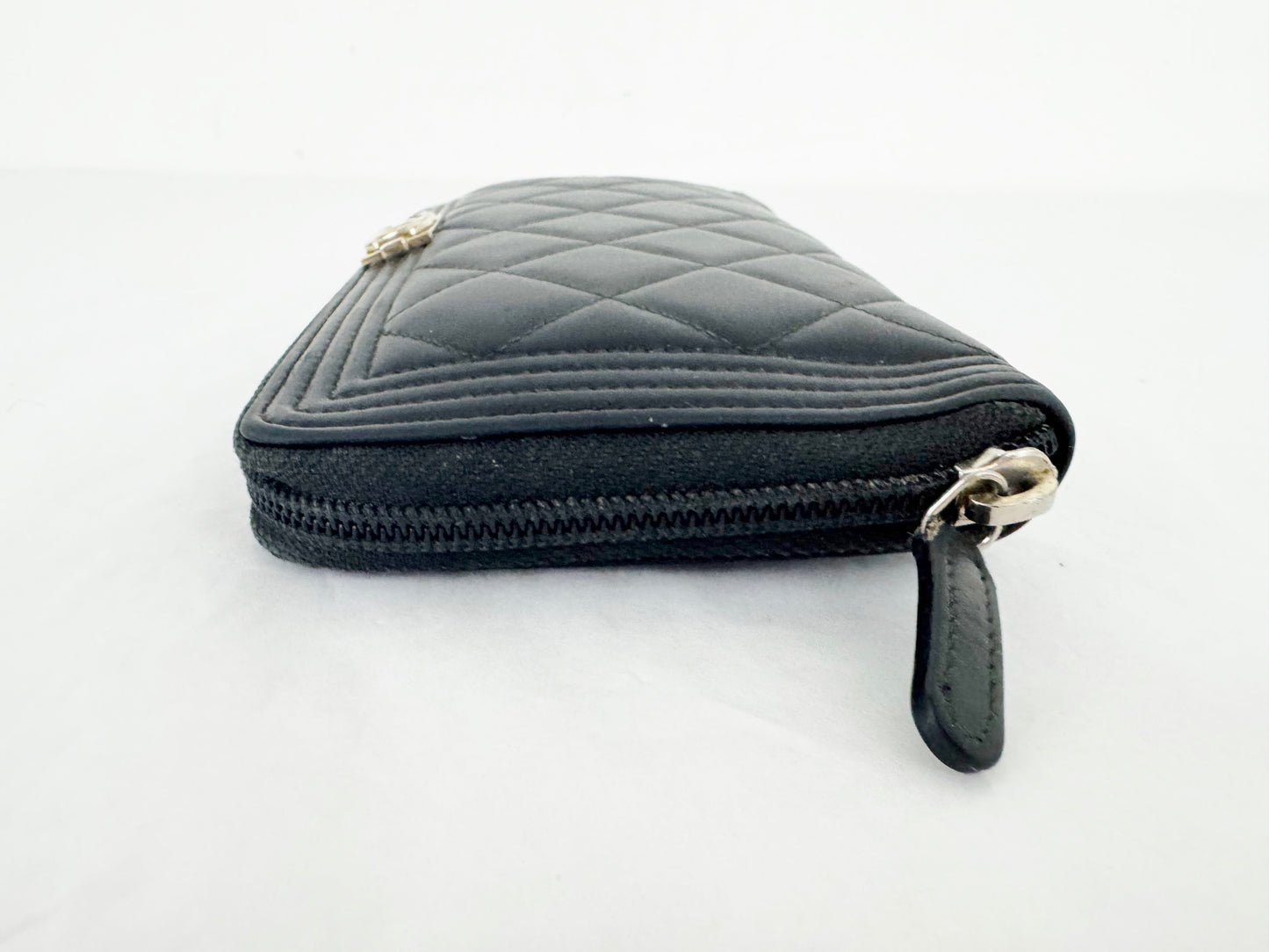 Chanel Boy Zip Around Wallet