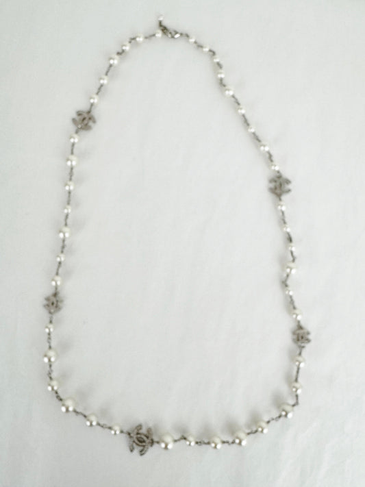 Chanel Pearl & Strass Necklace