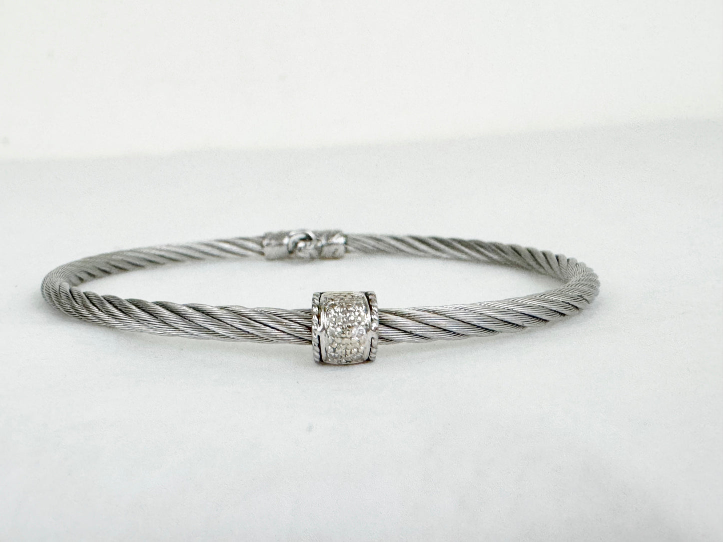 Alor 18K Diamond Cable Bracelet