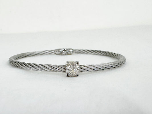 Alor 18K Diamond Cable Bracelet