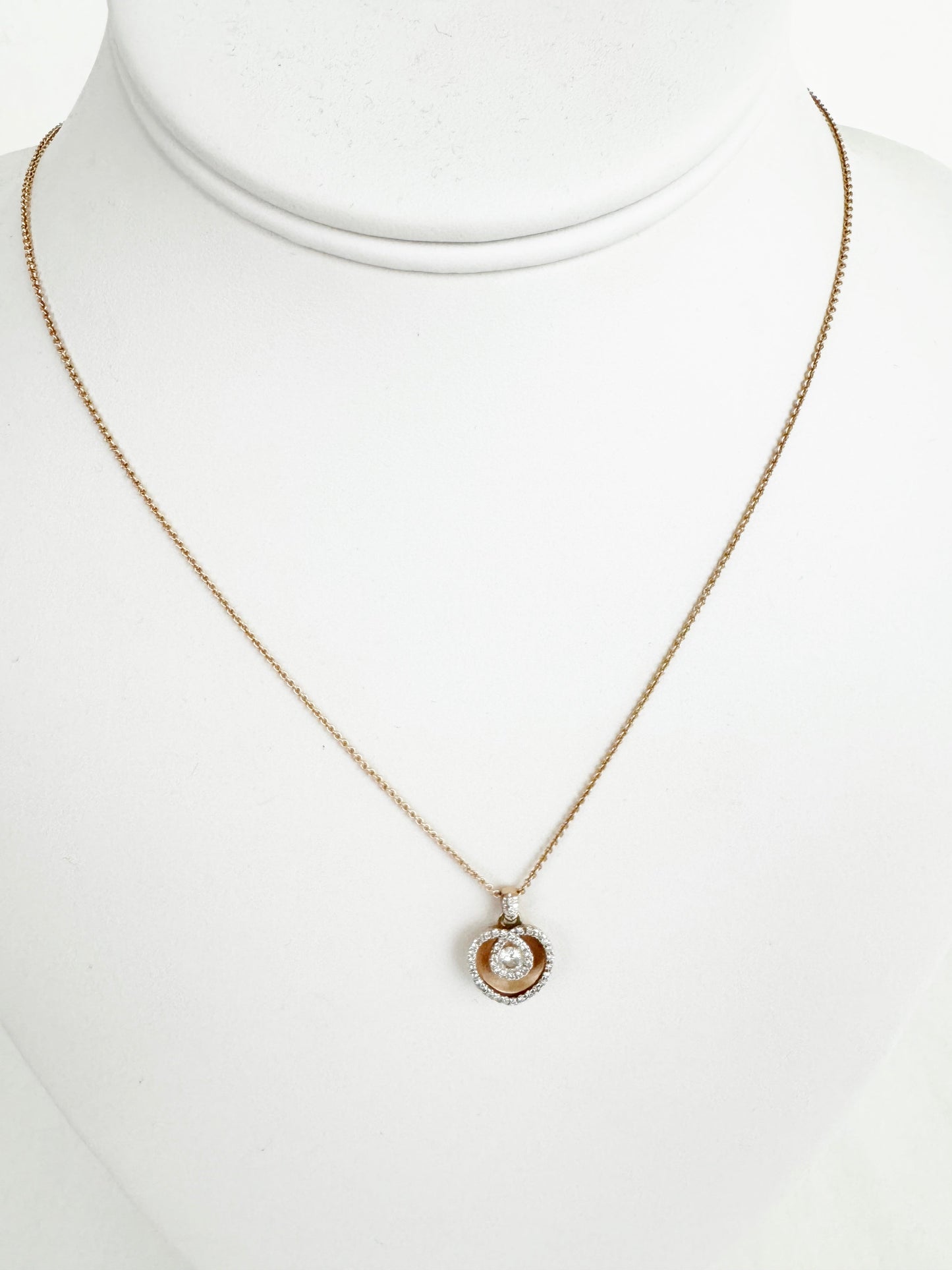 14K Diamond Pendant Necklace