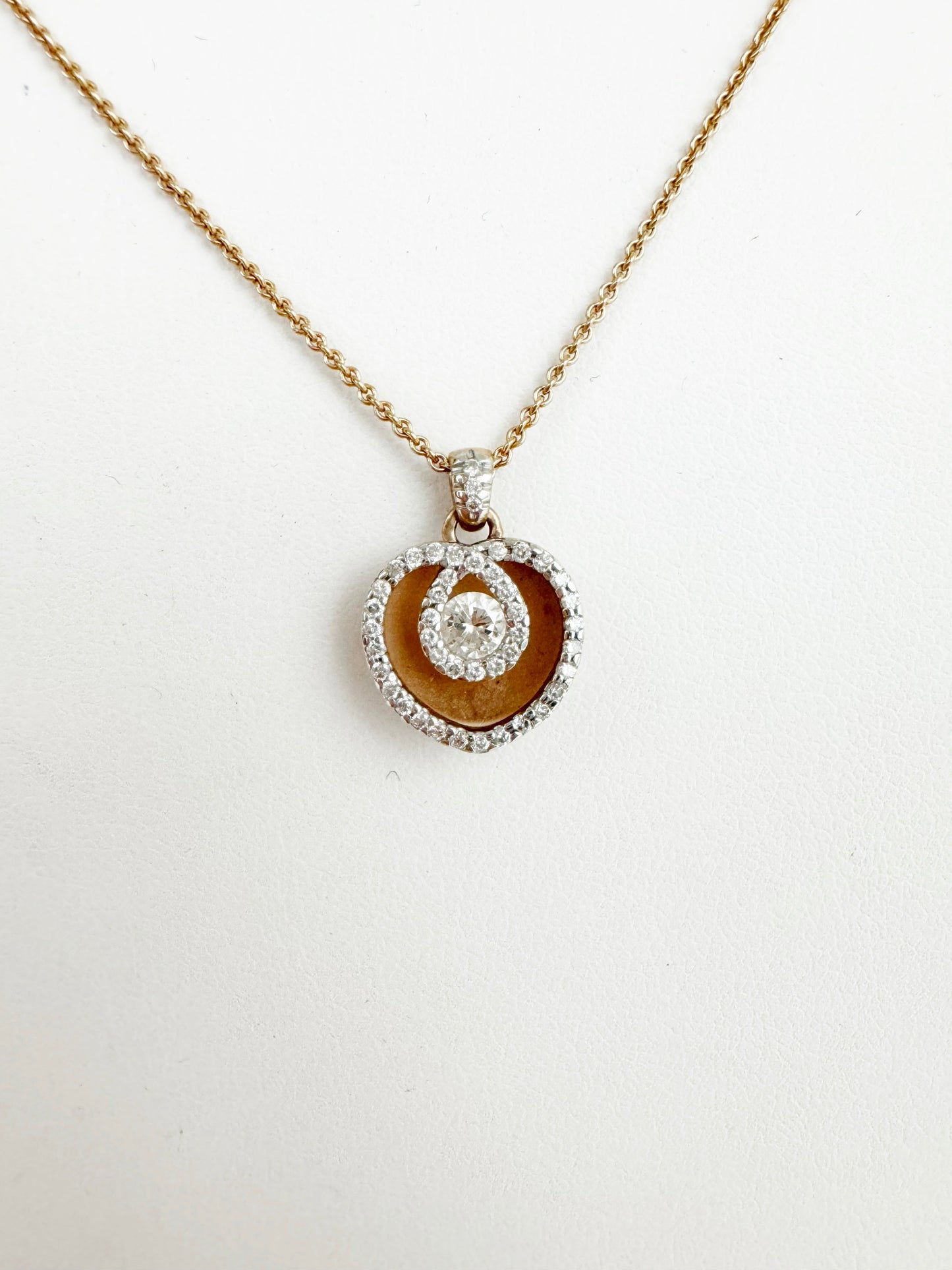 14K Diamond Pendant Necklace