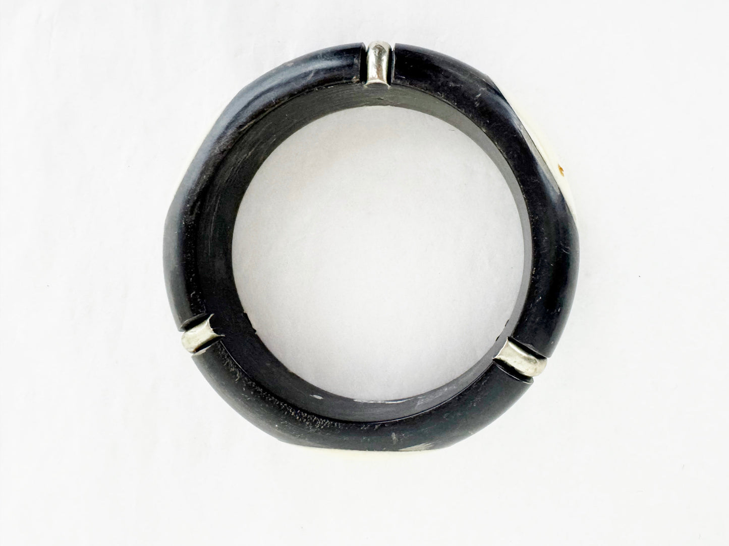 Ebony & Ivory Bangle Bracelet