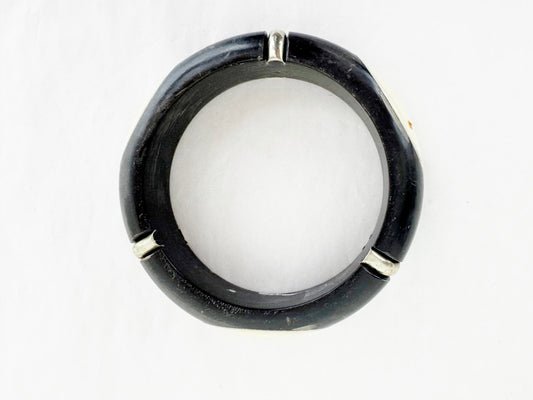 Ebony & Ivory Bangle Bracelet
